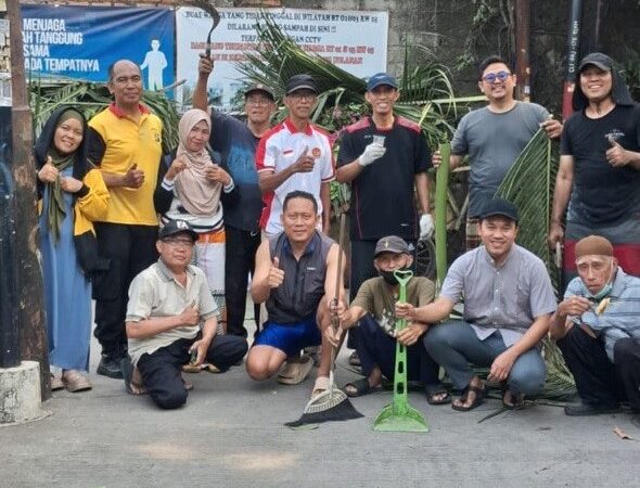 Sambut HUT RI, Warga LDII Cilincing Gelar Kerja Bakti Bersama